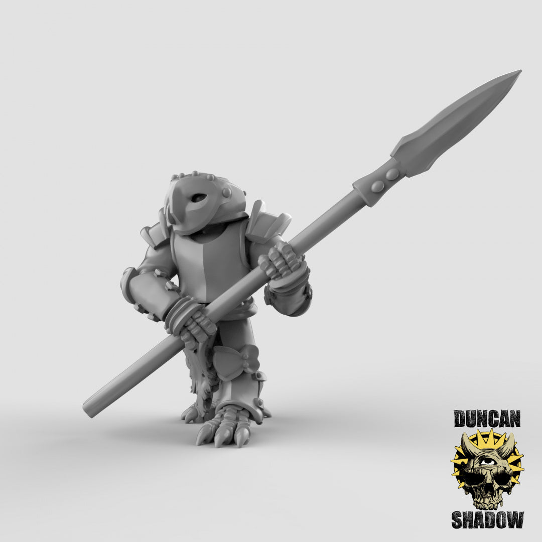 Owl Folk Armored With Spears | Duncan Shadow | Compatible with Dungeons & Dragons and Pathfinder