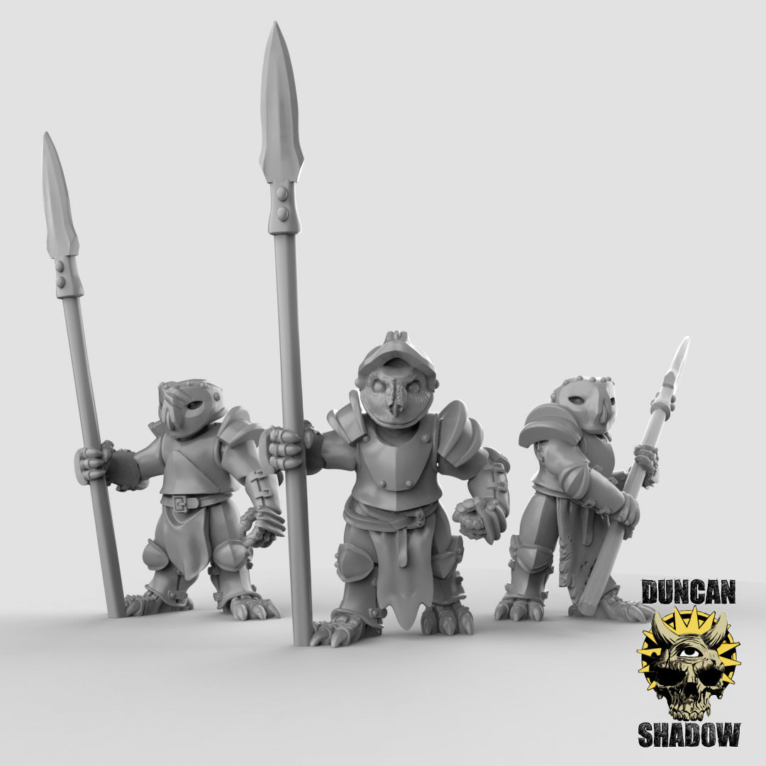 Búho popular blindado con lanzas | Sombra de Duncan | Compatible con Dragones y Mazmorras y Pathfinder