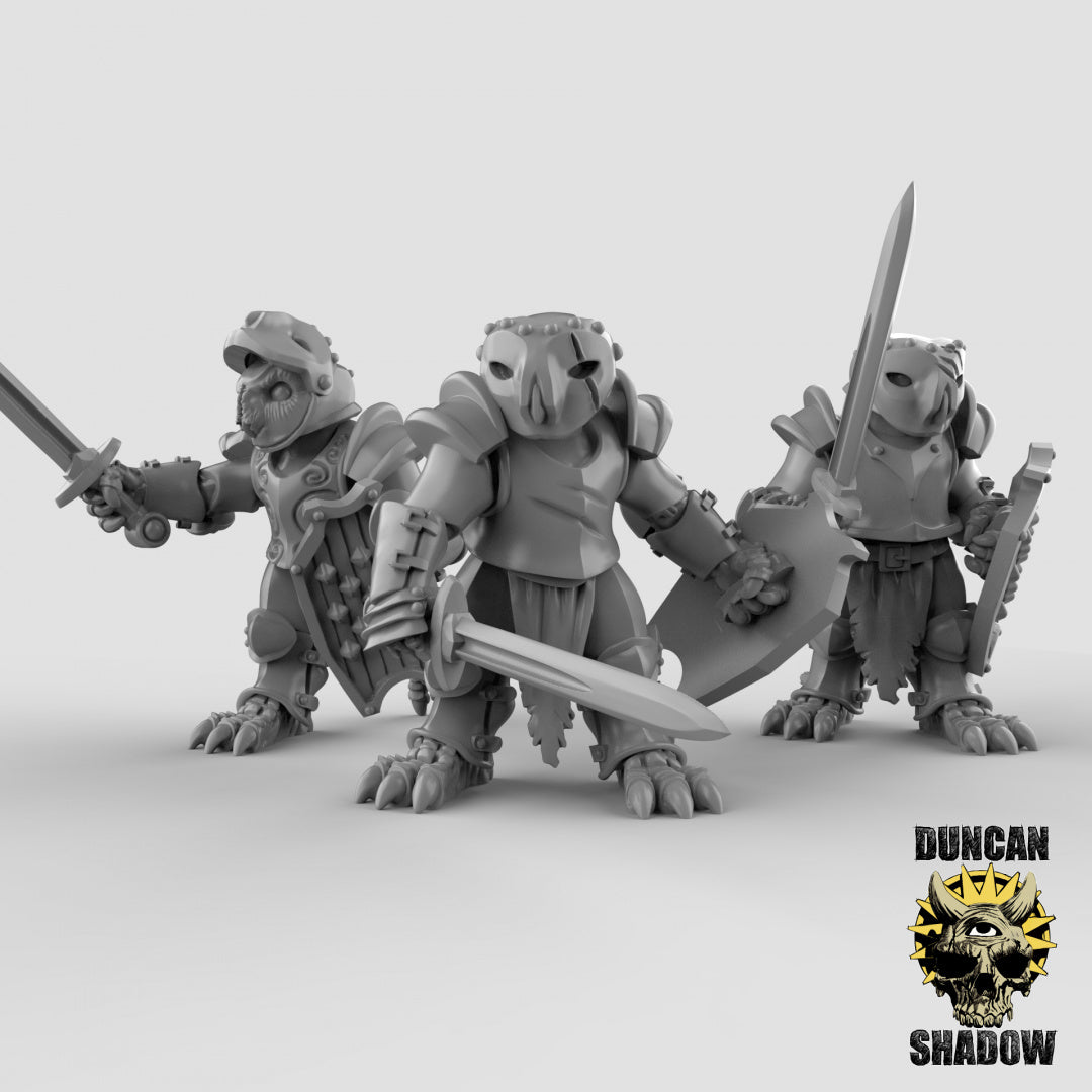 Búho popular blindado con espadas | Sombra de Duncan | Compatible con Dragones y Mazmorras y Pathfinder
