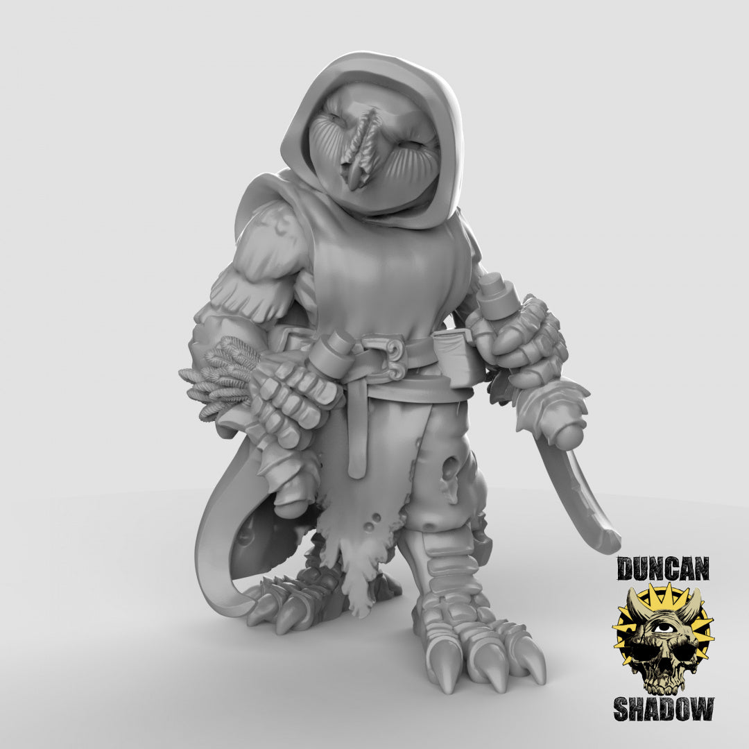 Owl Folk With Hand Weapons | Duncan Shadow | Compatible with Dungeons & Dragons and Pathfinder