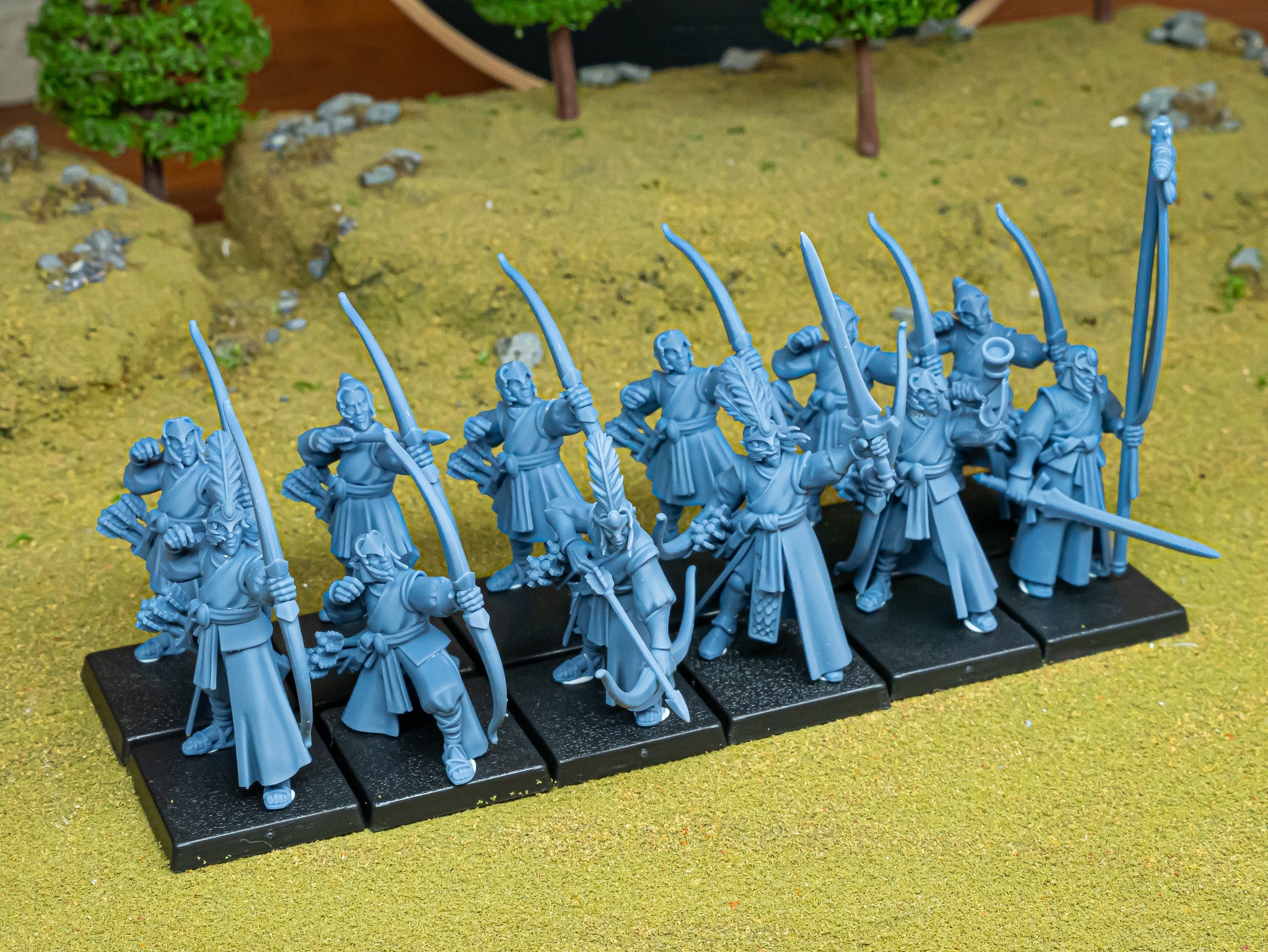 Arqueros elfos de Agean (x10) - Highlands Miniatures