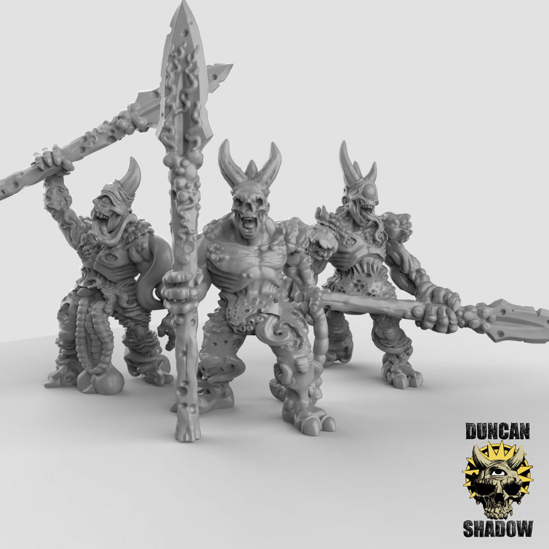 Demonios de plaga con lanzas | Sombra de Duncan | Compatible con Dragones y Mazmorras y Pathfinder