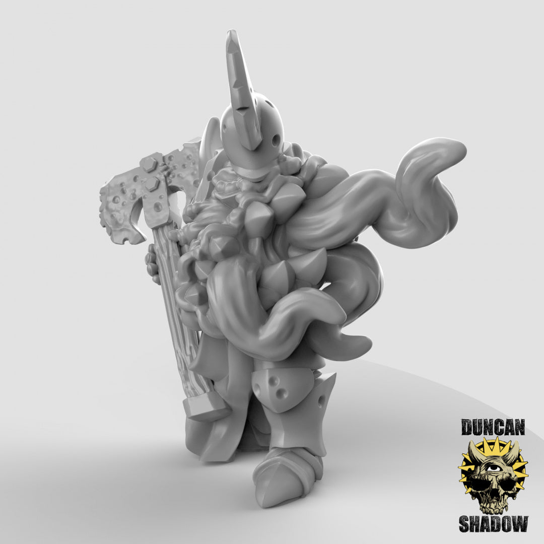 Plague Demons Champion With Greataxe | Duncan Shadow | Compatible with Dungeons & Dragons and Pathfinder