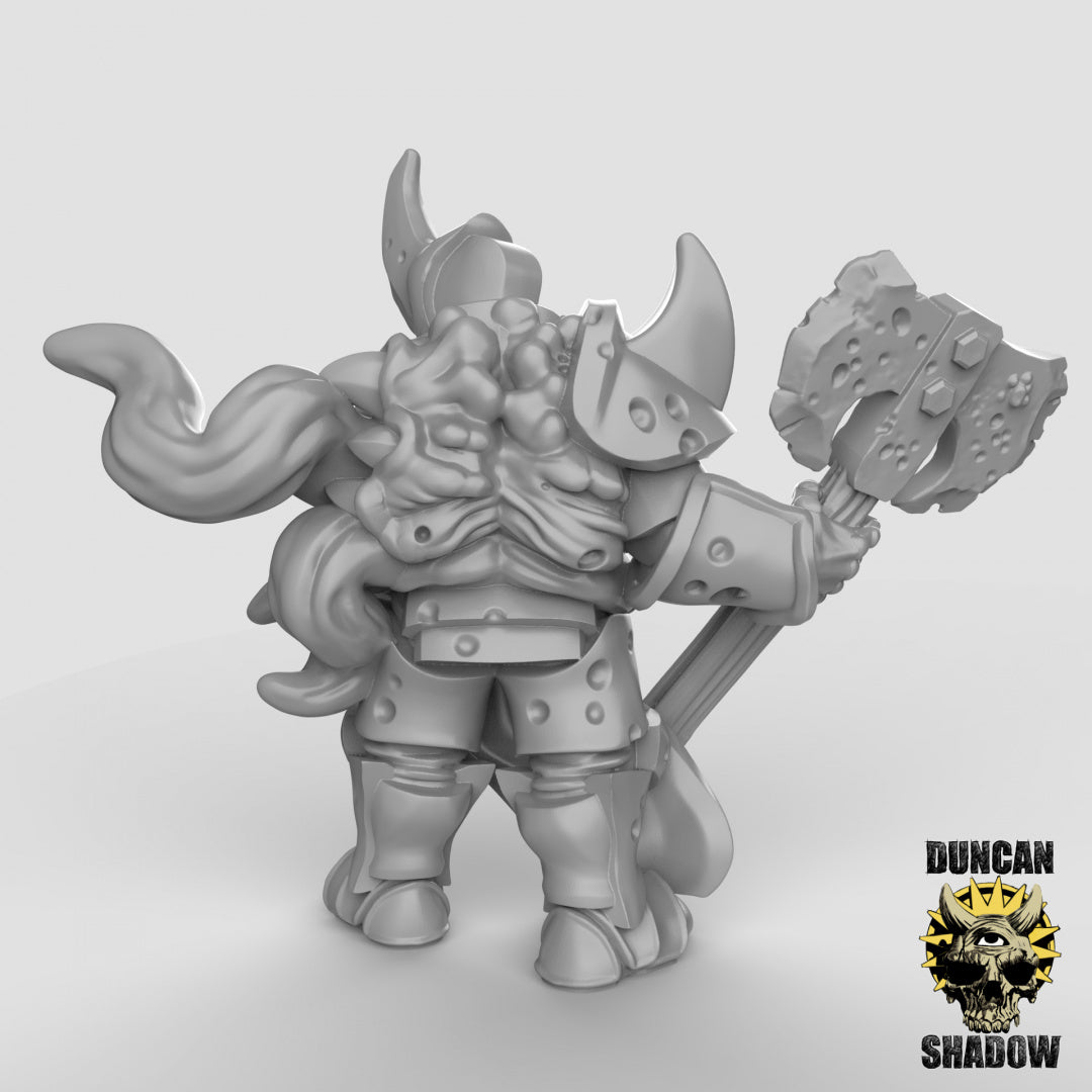 Plague Demons Champion With Greataxe | Duncan Shadow | Compatible with Dungeons & Dragons and Pathfinder
