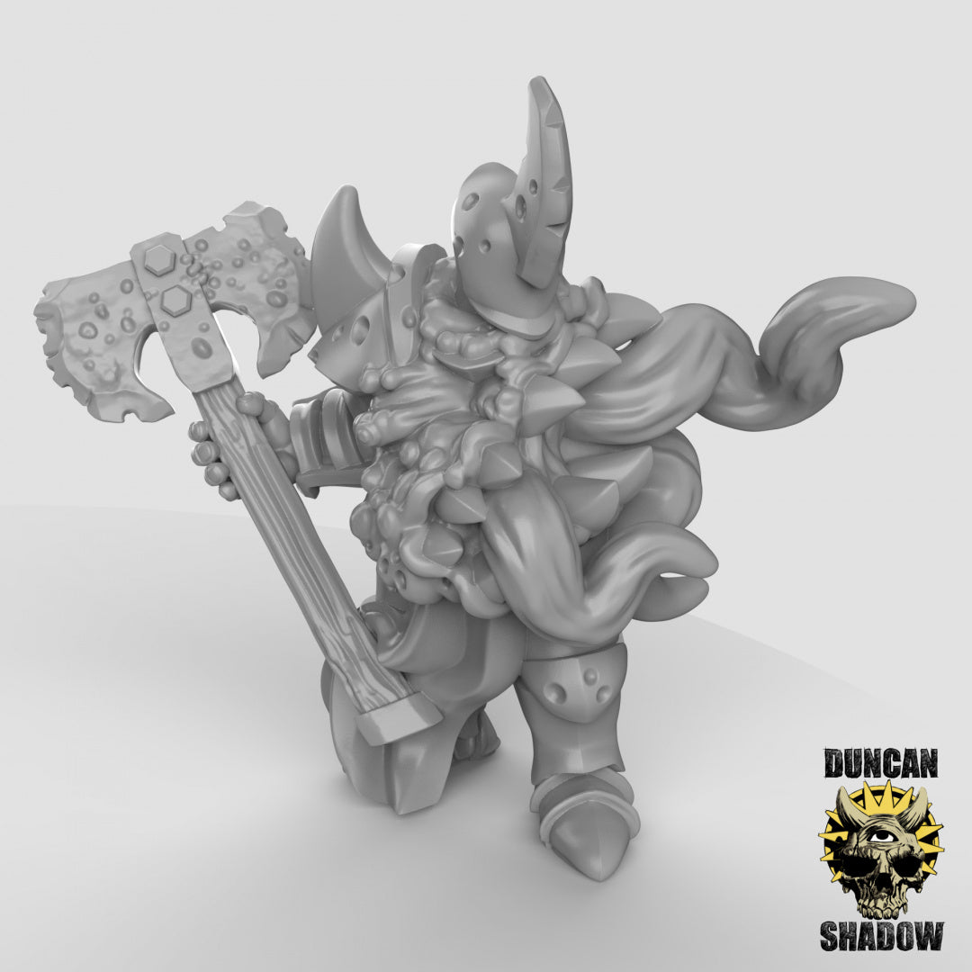 Plague Demons Champion With Greataxe | Duncan Shadow | Compatible with Dungeons & Dragons and Pathfinder