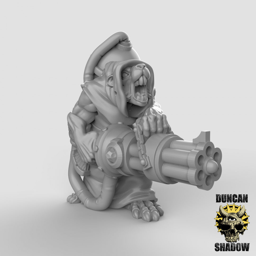 Gente de ratas con ametralladoras | Sombra de Duncan | Compatible con Dragones y Mazmorras y Pathfinder