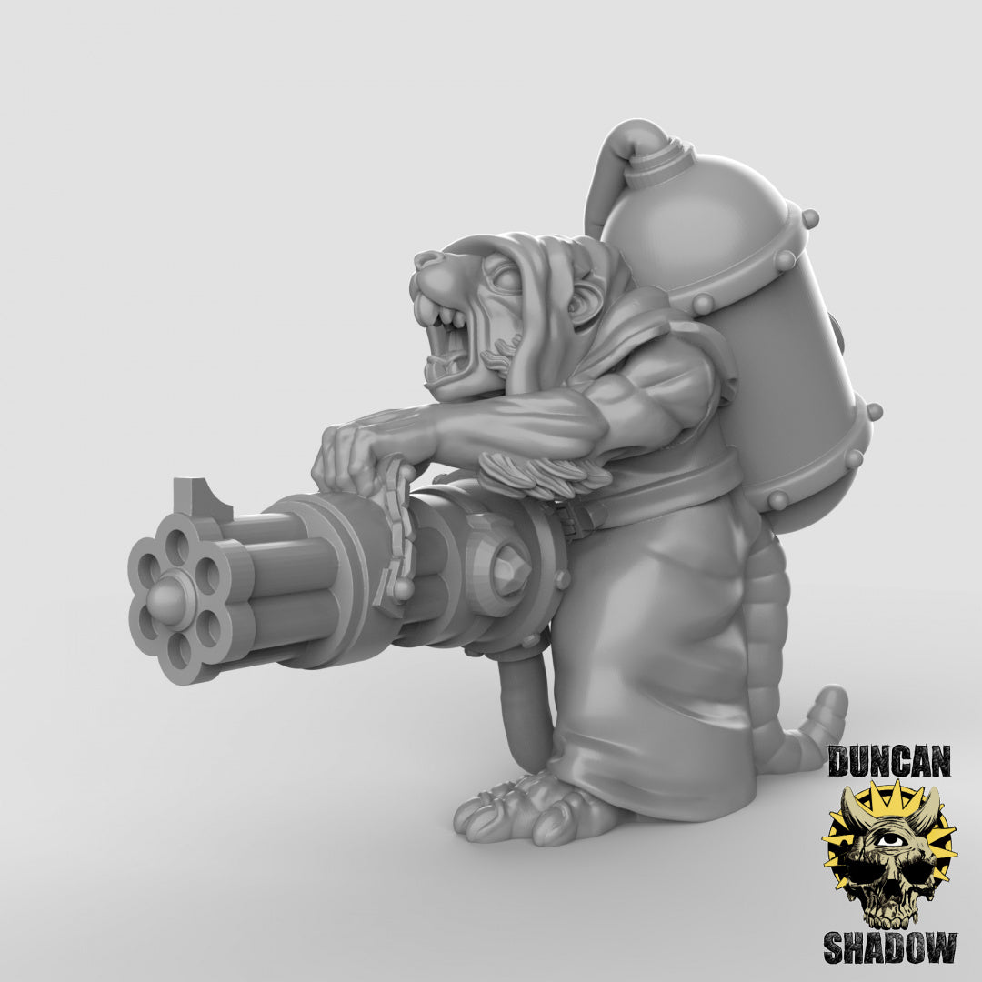 Gente de ratas con ametralladoras | Sombra de Duncan | Compatible con Dragones y Mazmorras y Pathfinder