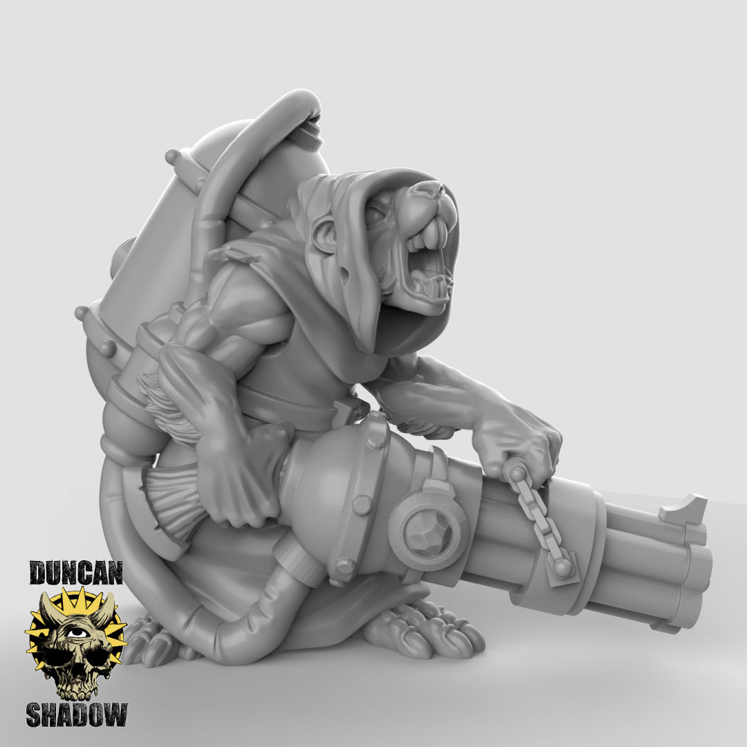 Gente de ratas con ametralladoras | Sombra de Duncan | Compatible con Dragones y Mazmorras y Pathfinder
