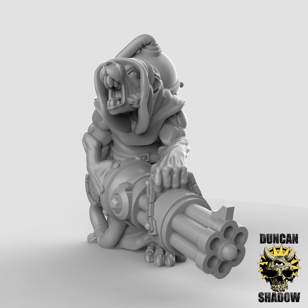 Gente de ratas con ametralladoras | Sombra de Duncan | Compatible con Dragones y Mazmorras y Pathfinder