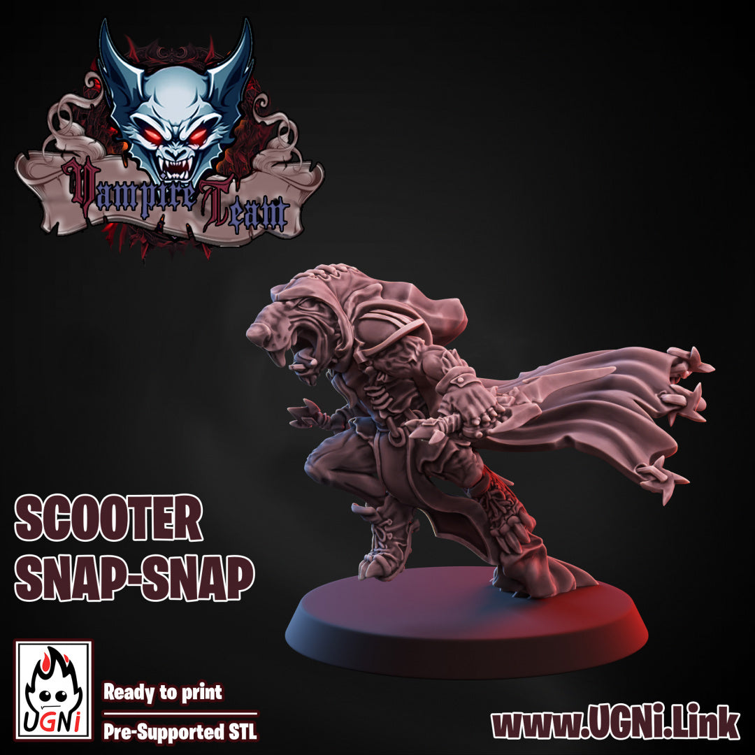Scooter Snap-Snap - Ratmen Star Player - Fantasy Football - Miniaturas Ugni