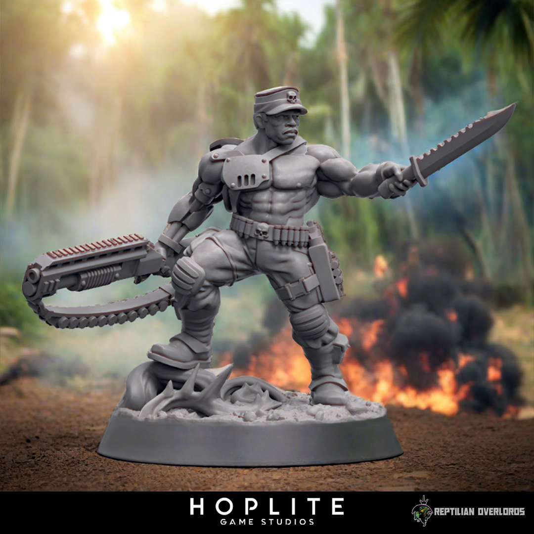 Nombre espacial: Coronel "Mano de hierro" Proximal | Señores supremos reptiles | 28 mm