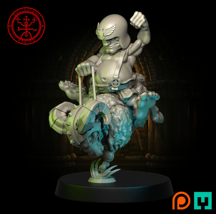 Piel de oveja - Jugador estrella halfling - Fantasy Football - Modelos de antorchas