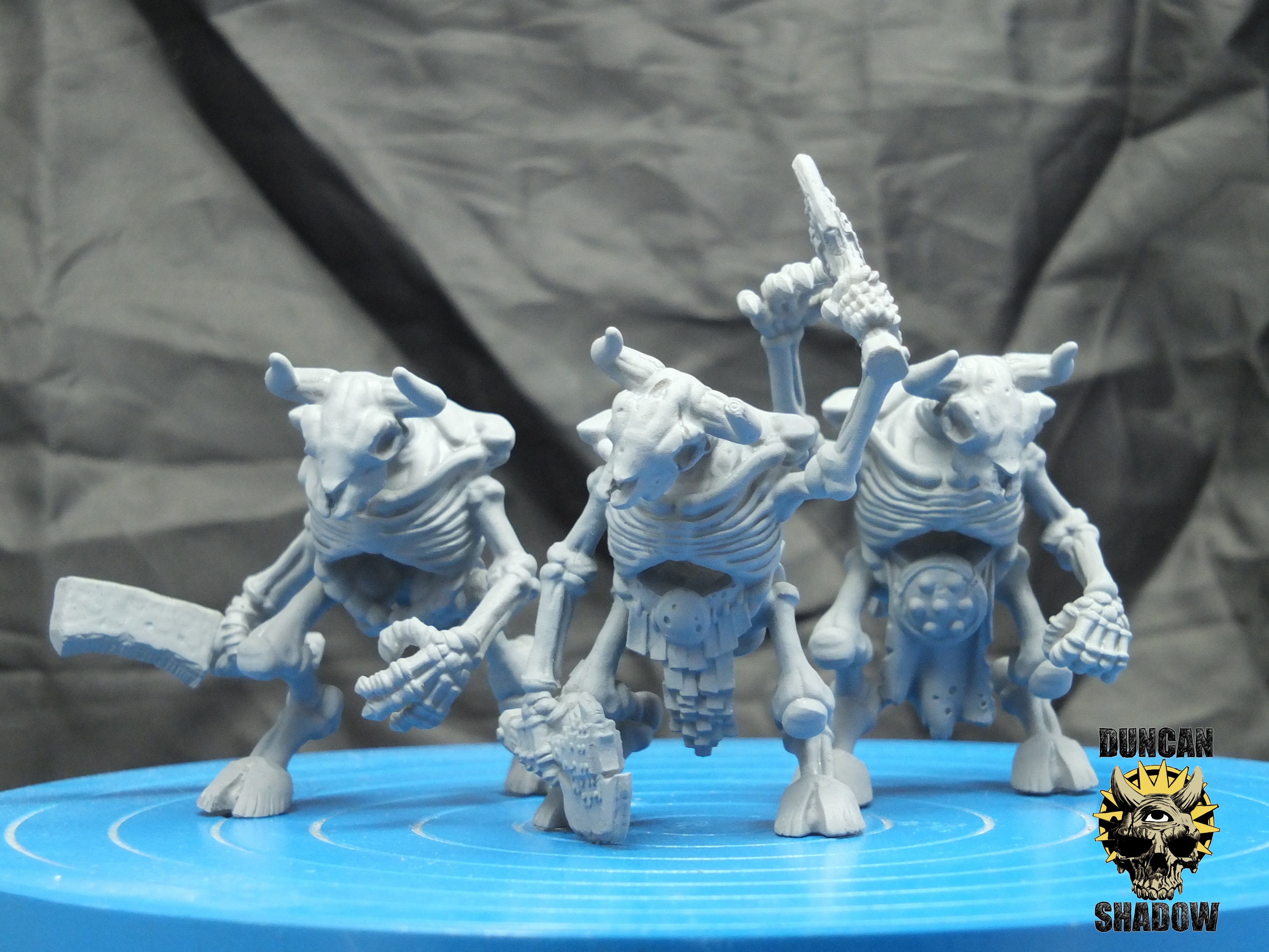 Skelett-Minotauren, mehrteiliger Bausatz | Duncan Shadow | Kompatibel mit Dungeons & Dragons und Pathfinder
