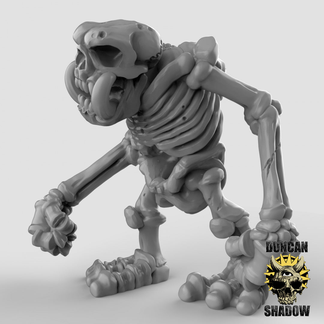 Skeleton Stone Trolls, Multipart Kit | Duncan Shadow | Compatible with Dungeons & Dragons and Pathfinder