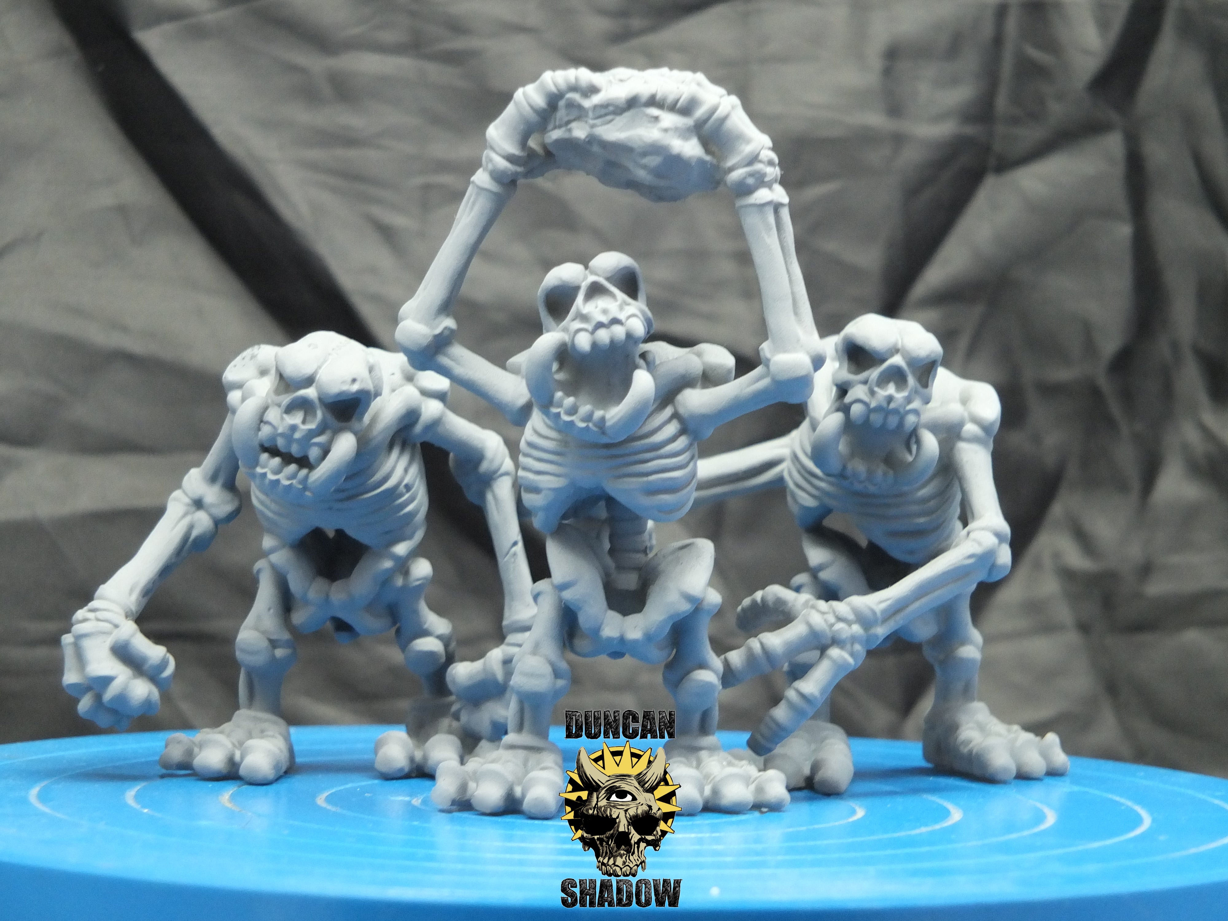 Skeleton Stone Trolls, Multipart Kit | Duncan Shadow | Compatible with Dungeons & Dragons and Pathfinder