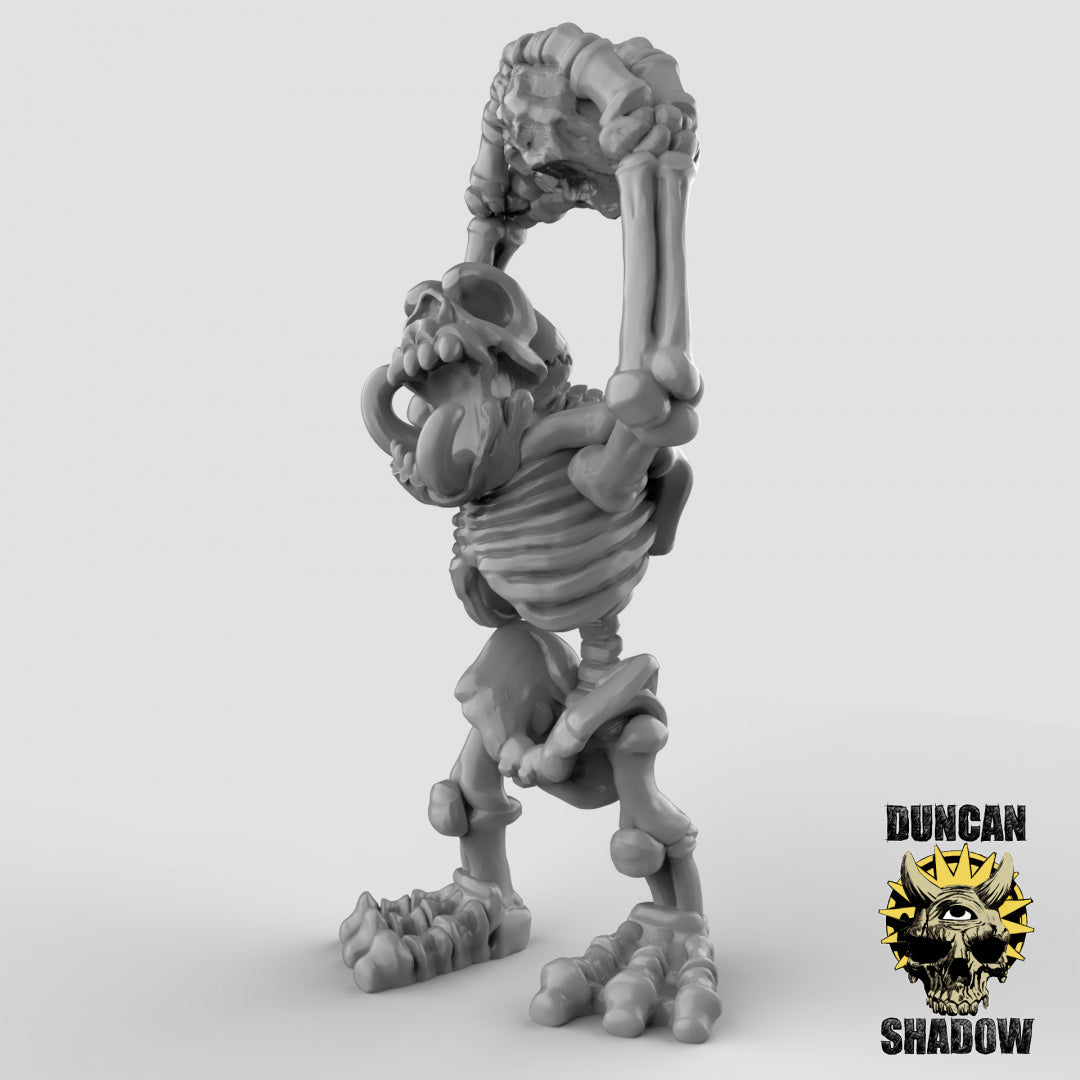 Skeleton Stone Trolls, Multipart Kit | Duncan Shadow | Compatible with Dungeons & Dragons and Pathfinder