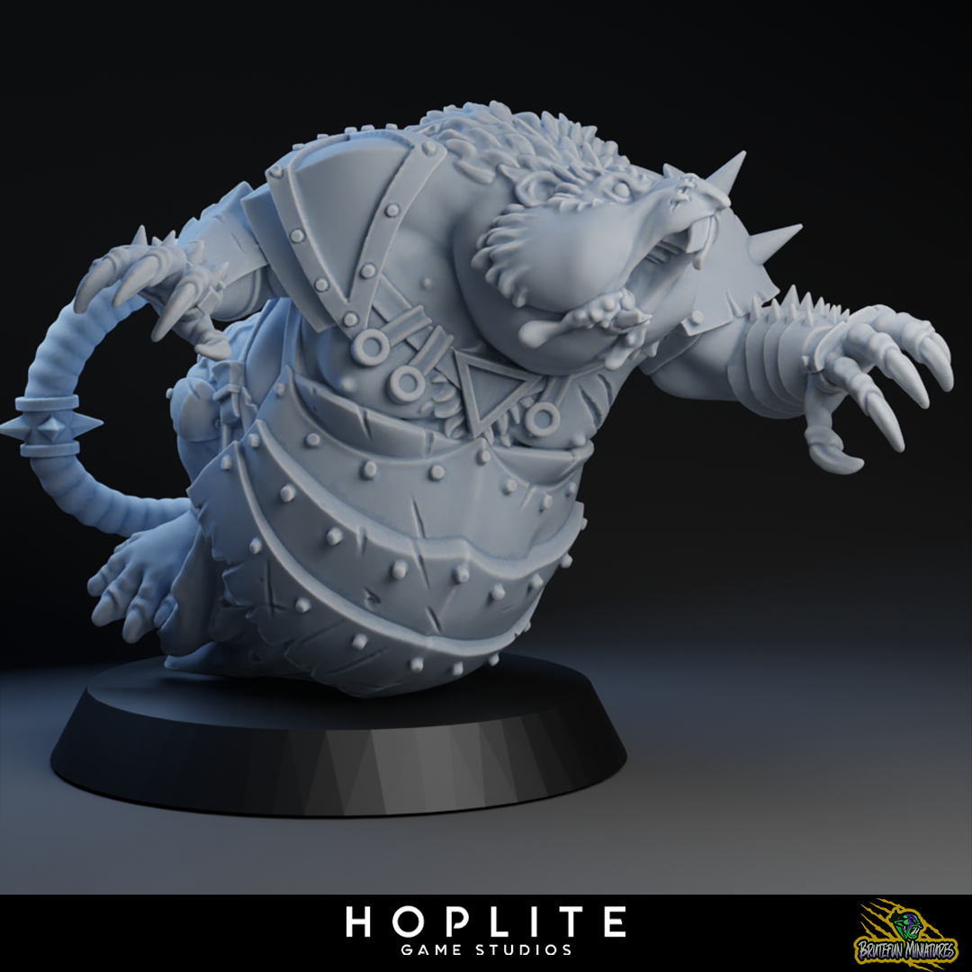 Glurp Fatrat - Jugador estrella de Ratmen - Fútbol de fantasía - Miniaturas Brutefun