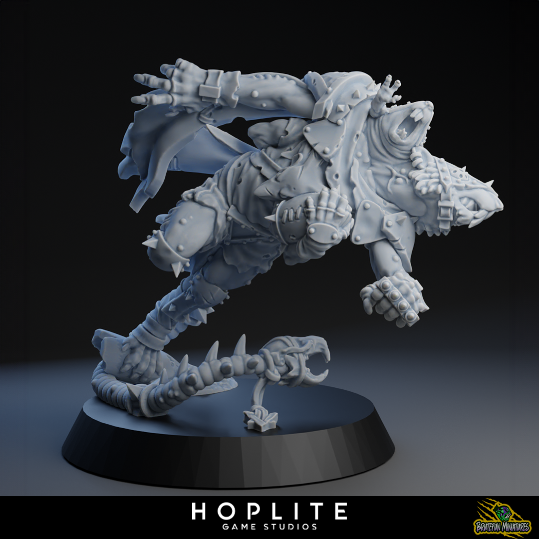Hack - Ratmen Star Player - Fantasy Football - Brutefun Miniaturas