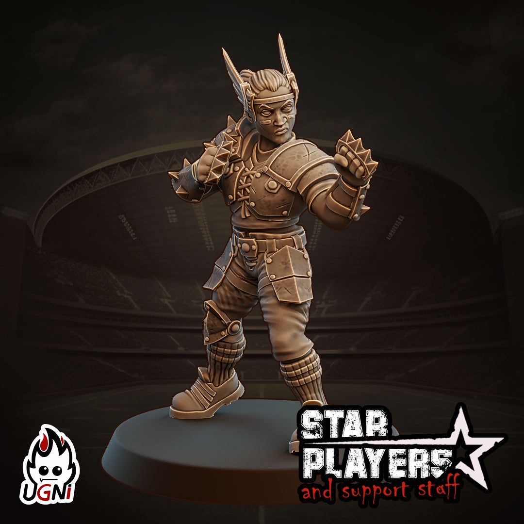Starla - Jugadora estrella humana - Fantasy Football - Miniaturas Ugni