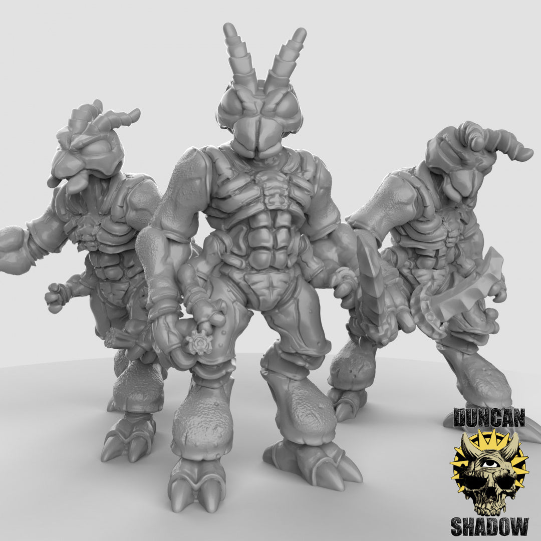 Insectoides Thri-Keen con dagas | Sombra de Duncan | Compatible con Dragones y Mazmorras y Pathfinder