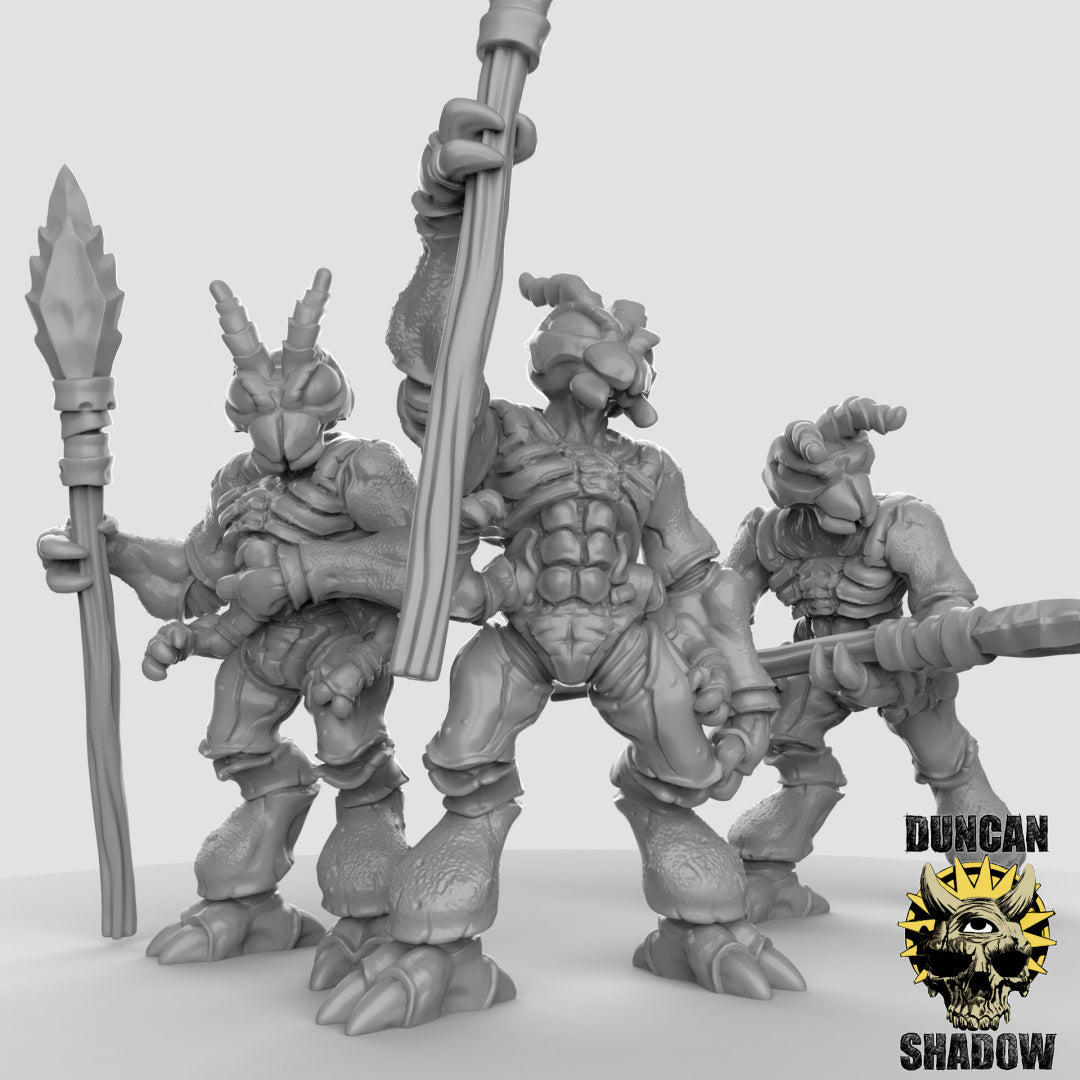 Insectoides Thri-Keen con lanzas | Sombra de Duncan | Compatible con Dragones y Mazmorras y Pathfinder