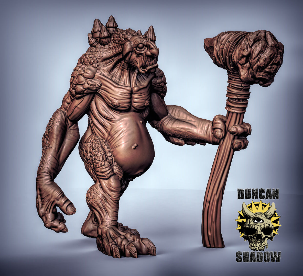 Titán troll gigante | Sombra de Duncan | Compatible con Dragones y Mazmorras y Pathfinder