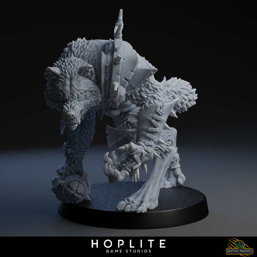 Hombre lobo Alpha - Jugador estrella no muerto - Fútbol de fantasía - Miniaturas Brutefun