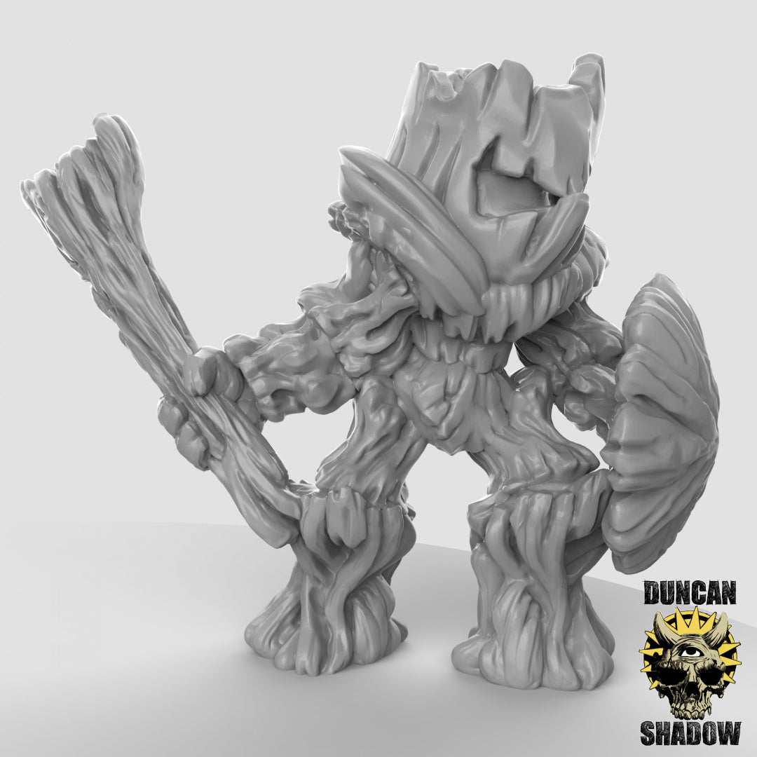 Wood Woad Golem Knights | Duncan Shadow | Compatible with Dungeons & Dragons and Pathfinder