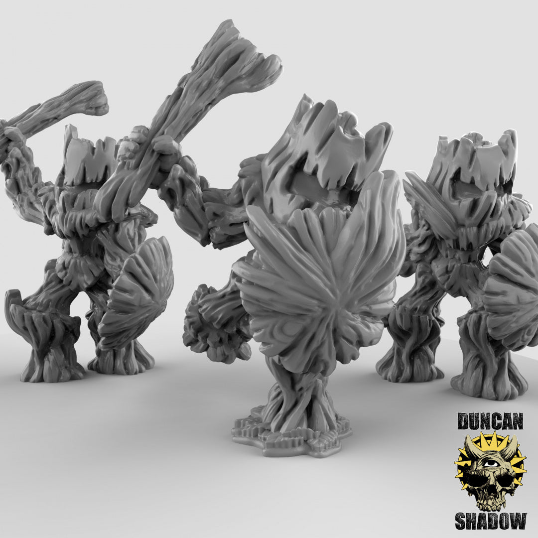 Caballeros Golem de madera de glasto | Sombra de Duncan | Compatible con Dragones y Mazmorras y Pathfinder