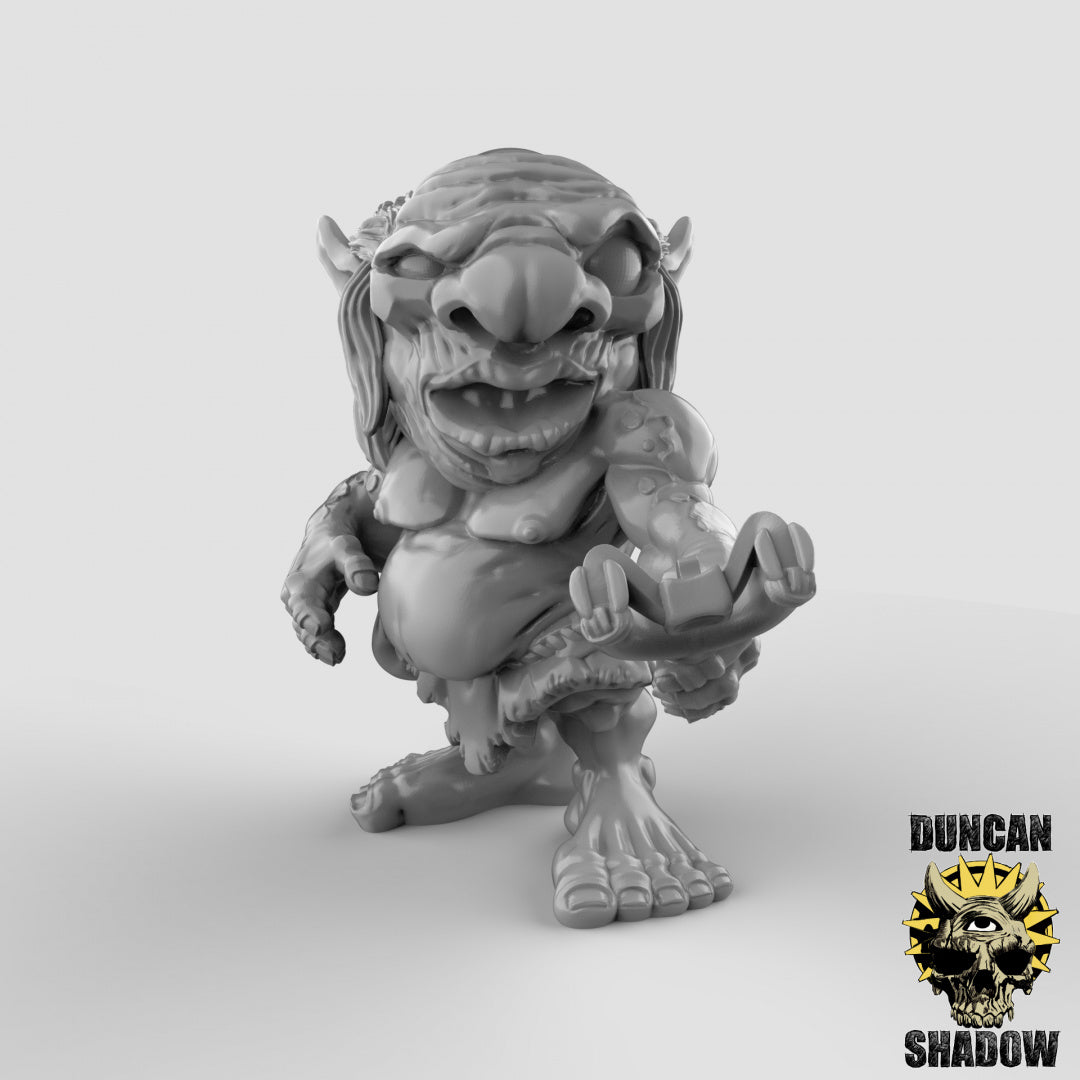 Xvart-Gnome mit Schleudern | Duncan Shadow | Kompatibel mit Dungeons & Dragons und Pathfinder