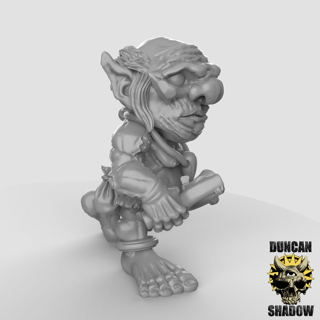 Xvart-Gnome mit Schleudern | Duncan Shadow | Kompatibel mit Dungeons & Dragons und Pathfinder