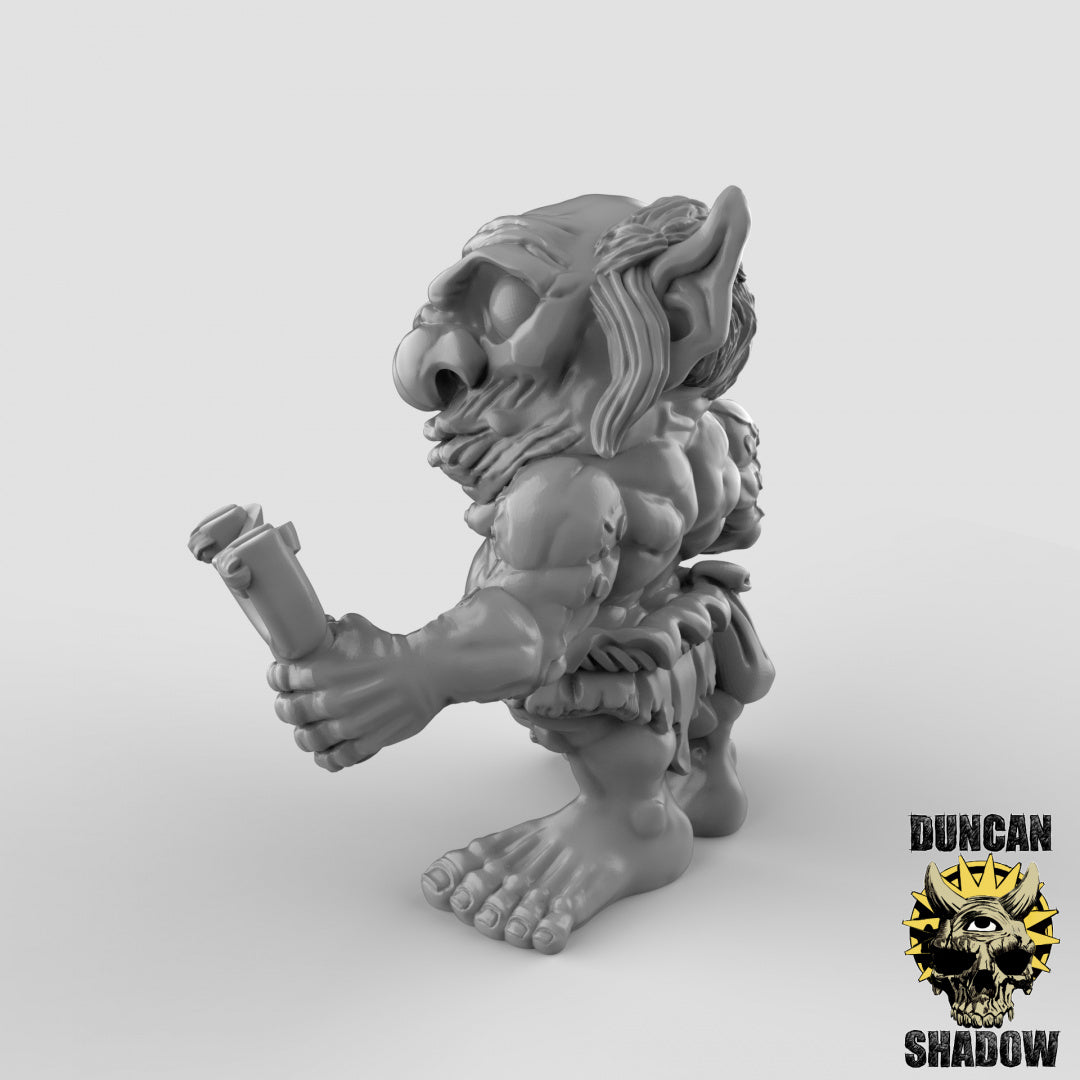 Xvart-Gnome mit Schleudern | Duncan Shadow | Kompatibel mit Dungeons & Dragons und Pathfinder