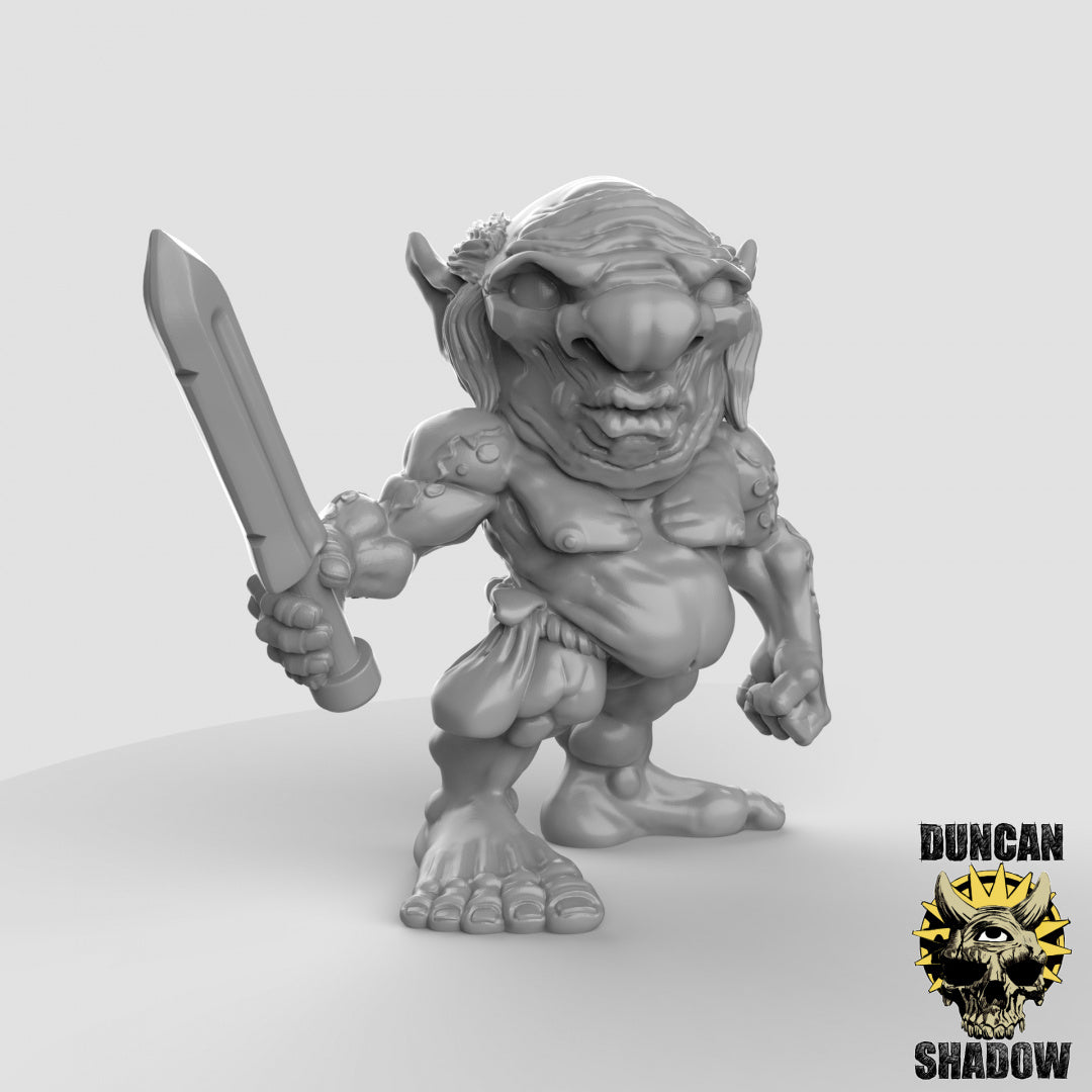 Xvart-Gnome mit Kurzschwertern | Duncan Shadow | Kompatibel mit Dungeons & Dragons und Pathfinder