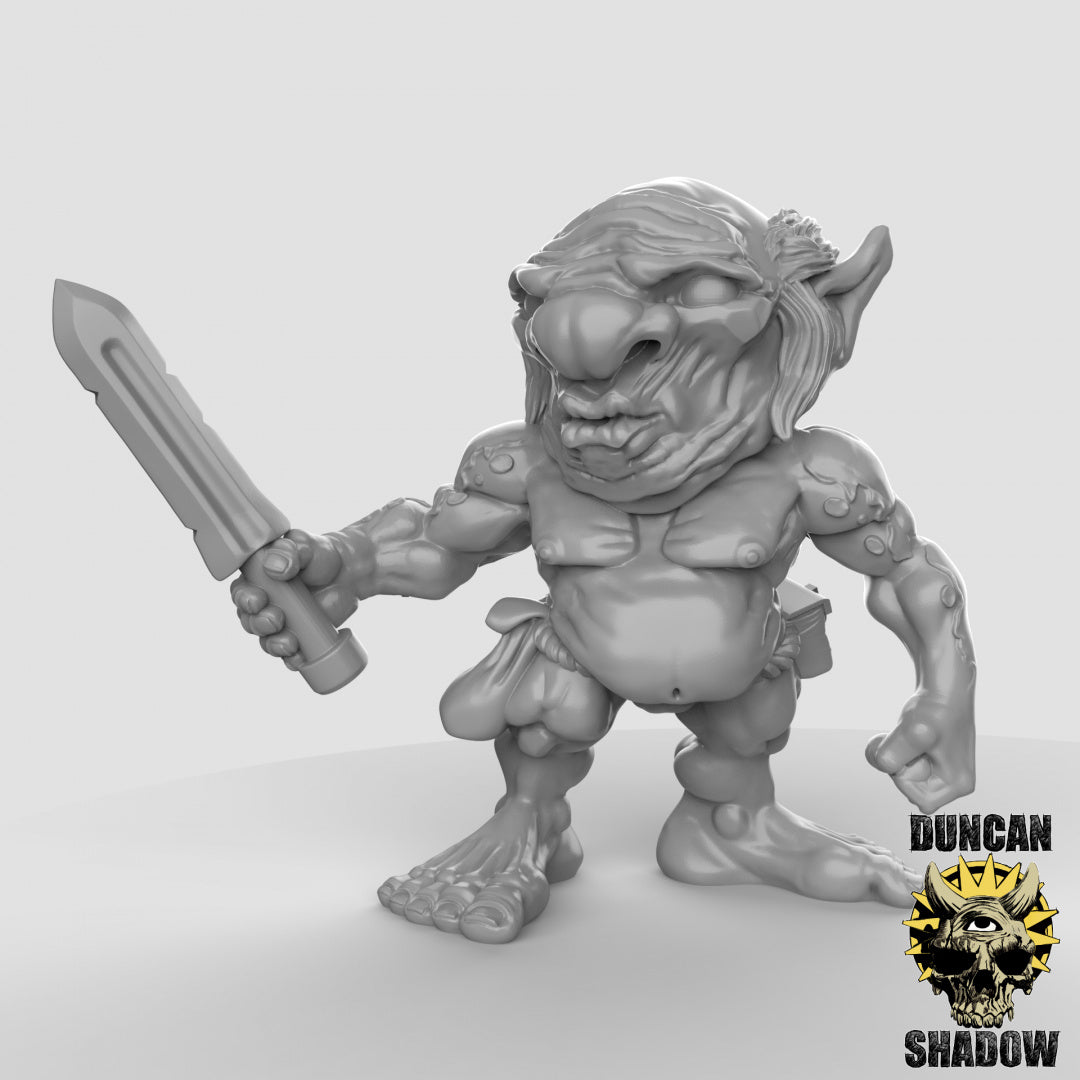 Xvart-Gnome mit Kurzschwertern | Duncan Shadow | Kompatibel mit Dungeons & Dragons und Pathfinder