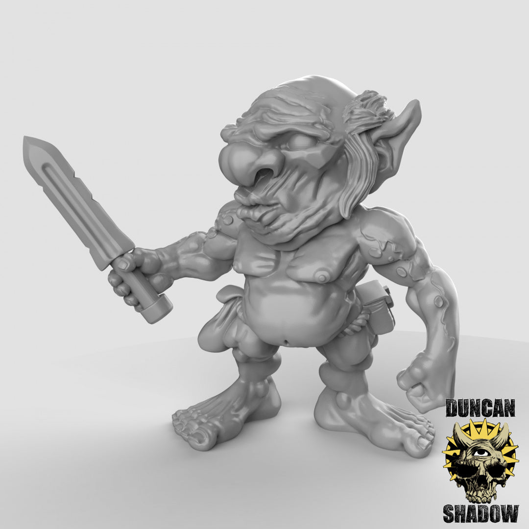 Xvart-Gnome mit Kurzschwertern | Duncan Shadow | Kompatibel mit Dungeons & Dragons und Pathfinder