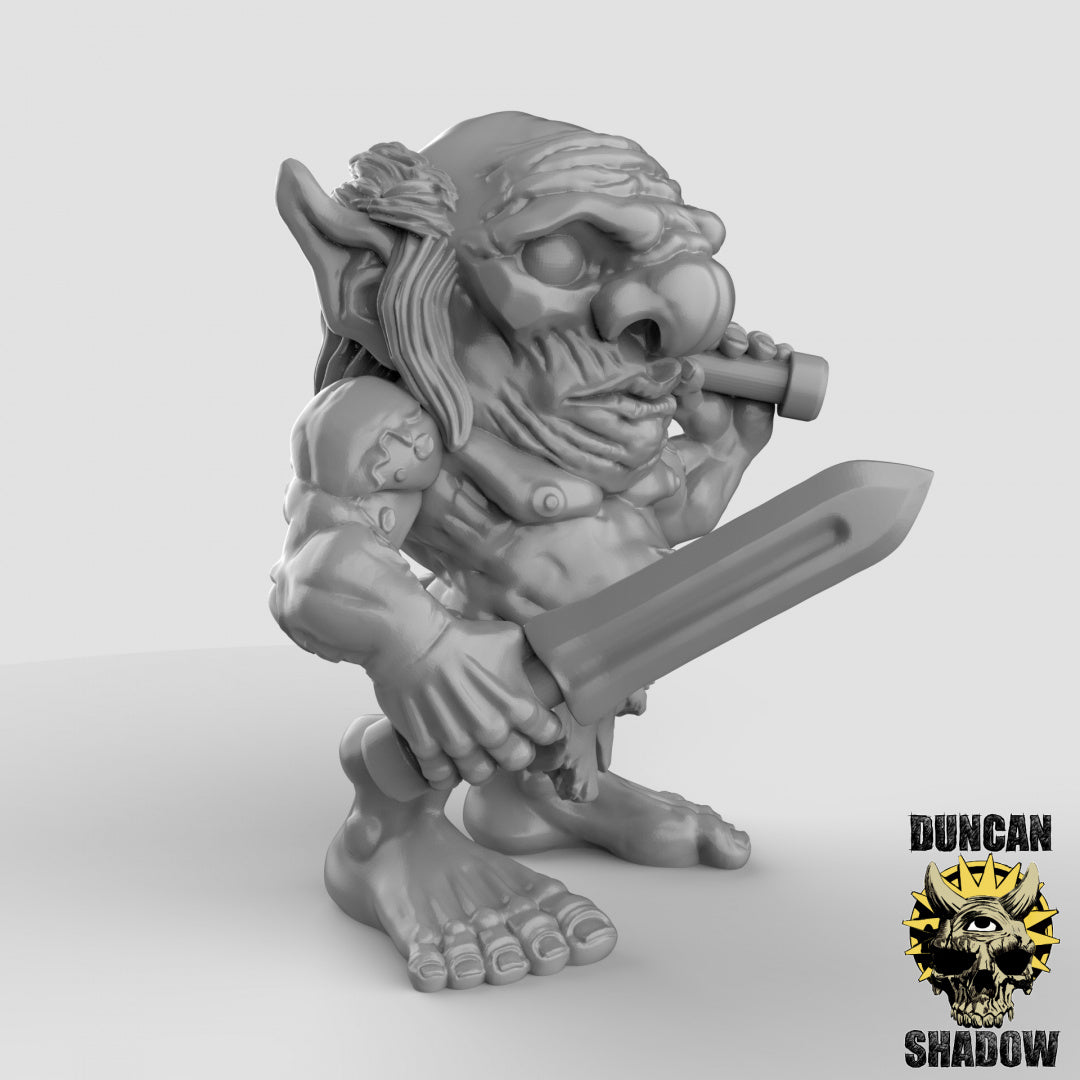 Xvart-Gnome mit Kurzschwertern | Duncan Shadow | Kompatibel mit Dungeons & Dragons und Pathfinder