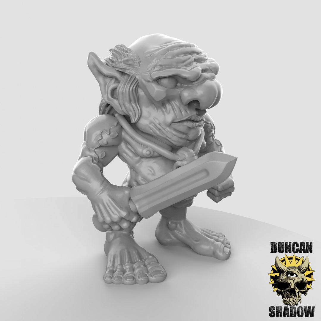 Xvart-Gnome mit Kurzschwertern | Duncan Shadow | Kompatibel mit Dungeons & Dragons und Pathfinder