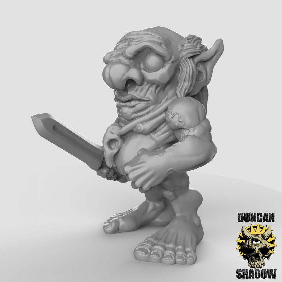 Xvart-Gnome mit Kurzschwertern | Duncan Shadow | Kompatibel mit Dungeons & Dragons und Pathfinder