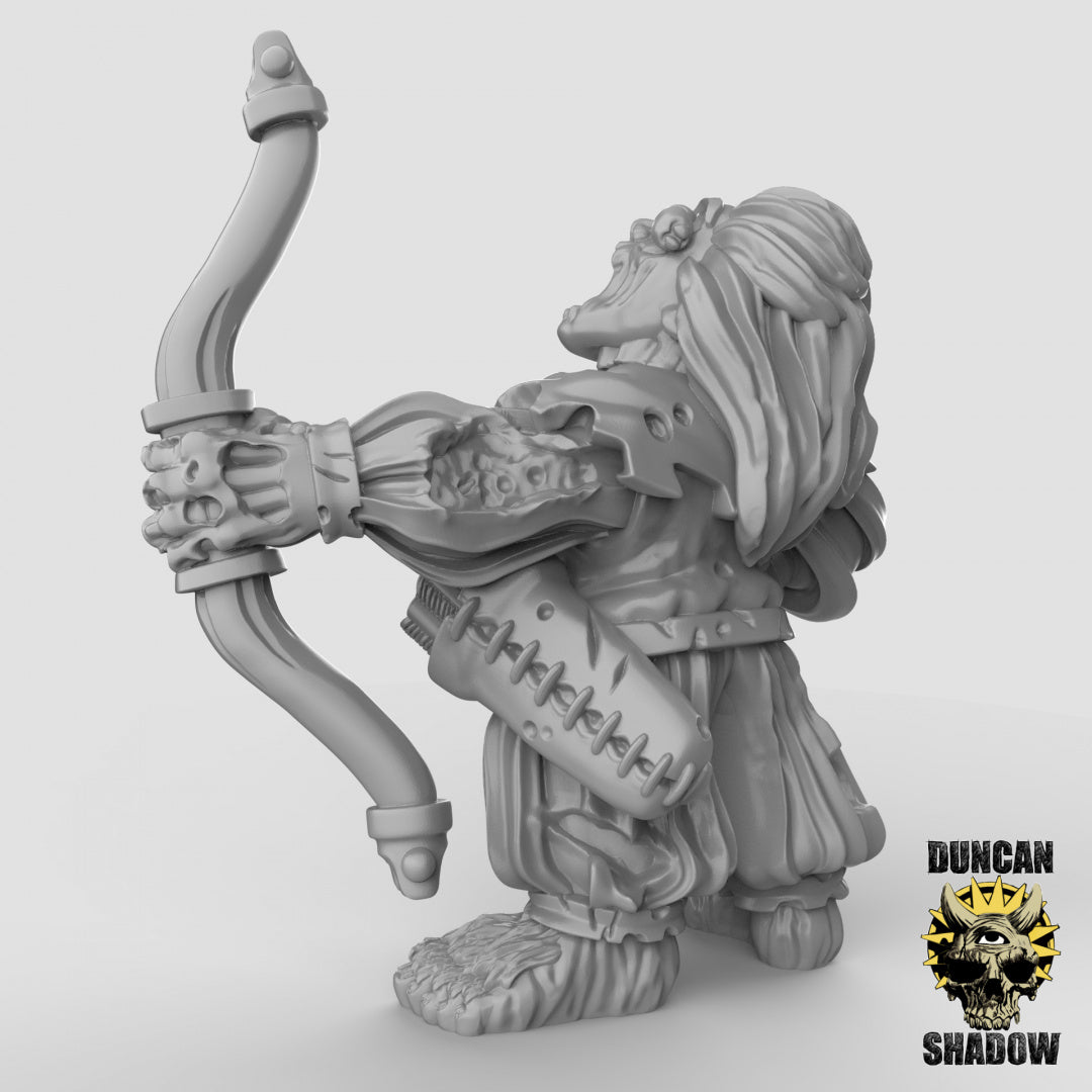 Zombie Halflings With Bows | Duncan Shadow | Compatible with Dungeons & Dragons and Pathfinder