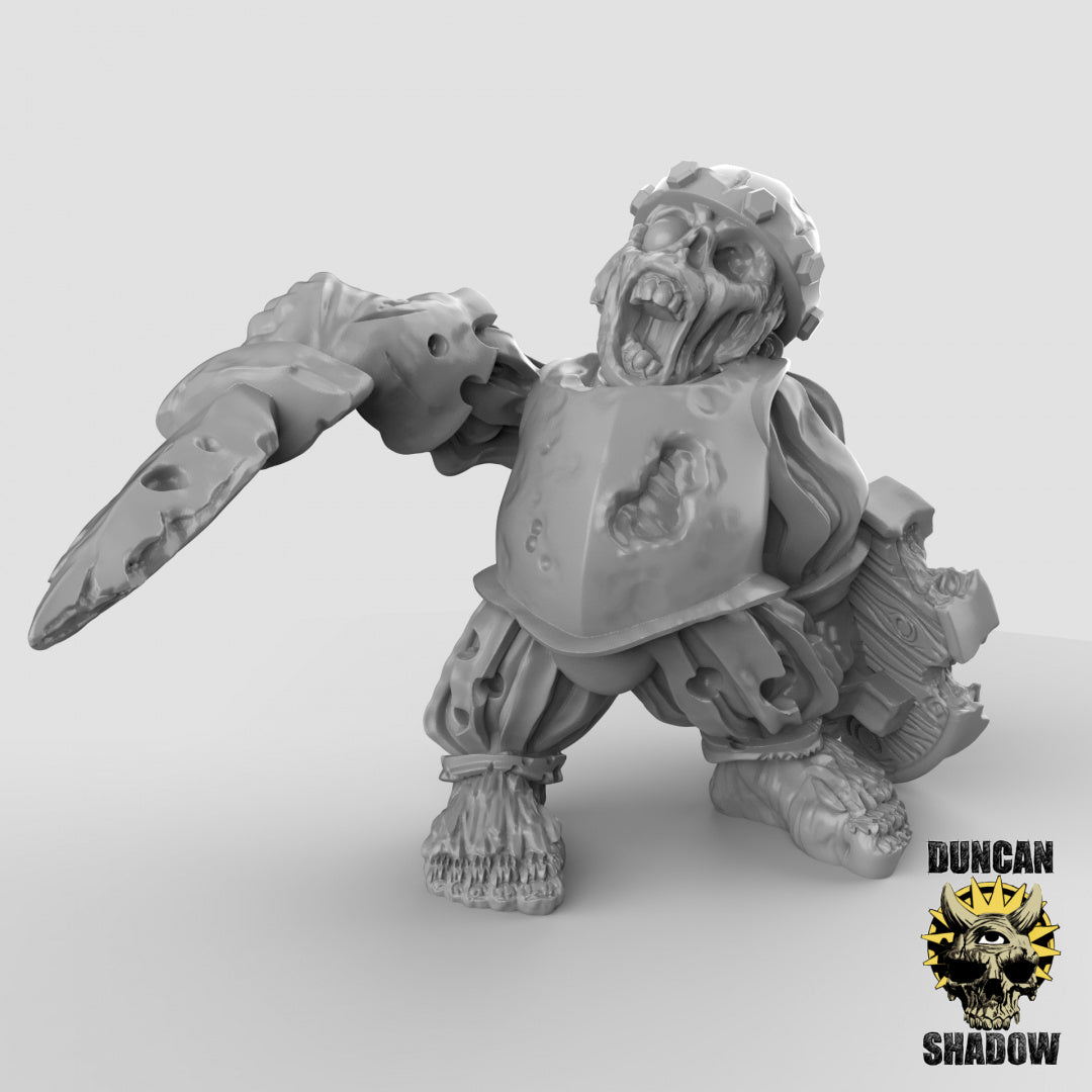Zombie Halflings With Hand Weapons | Duncan Shadow | Compatible with Dungeons & Dragons and Pathfinder