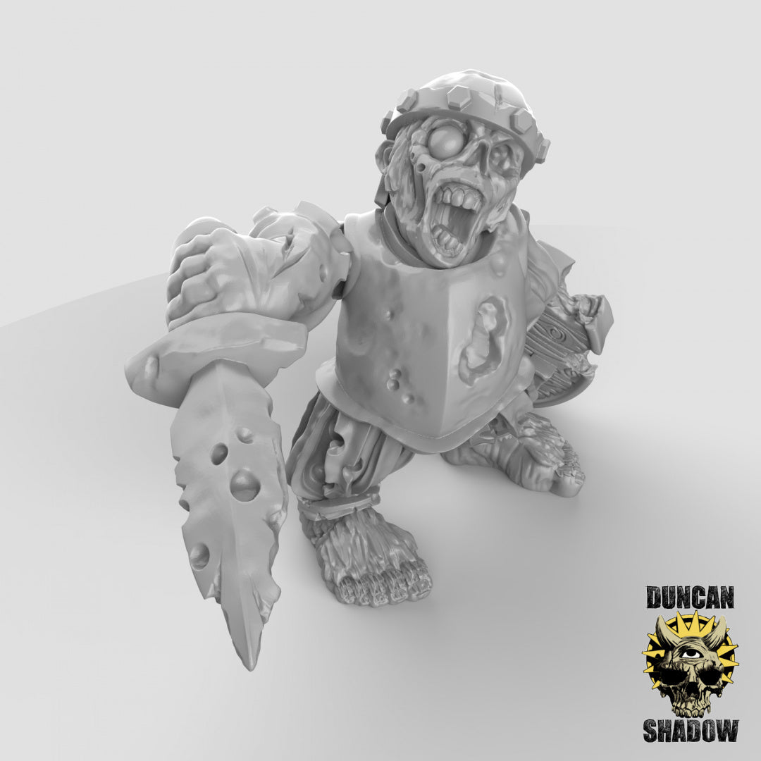 Zombie Halflings With Hand Weapons | Duncan Shadow | Compatible with Dungeons & Dragons and Pathfinder