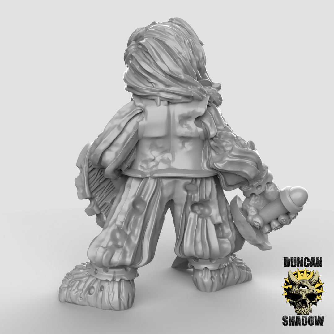 Zombie Halflings With Hand Weapons | Duncan Shadow | Compatible with Dungeons & Dragons and Pathfinder