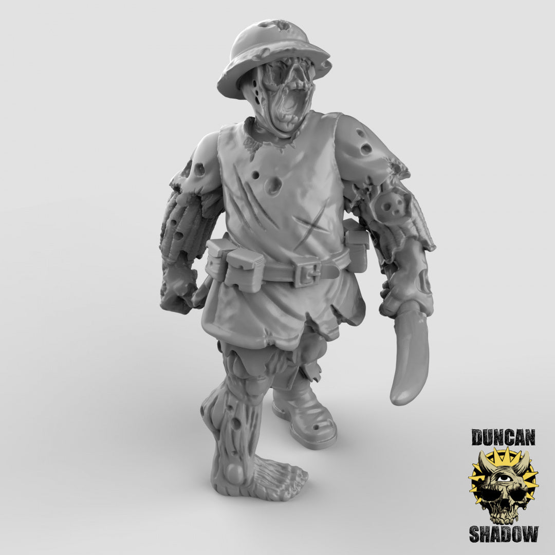 Zombie-Mensch-Stadtwächter mit Bogen | Duncan Shadow | Kompatibel mit Dungeons & Dragons und Pathfinder