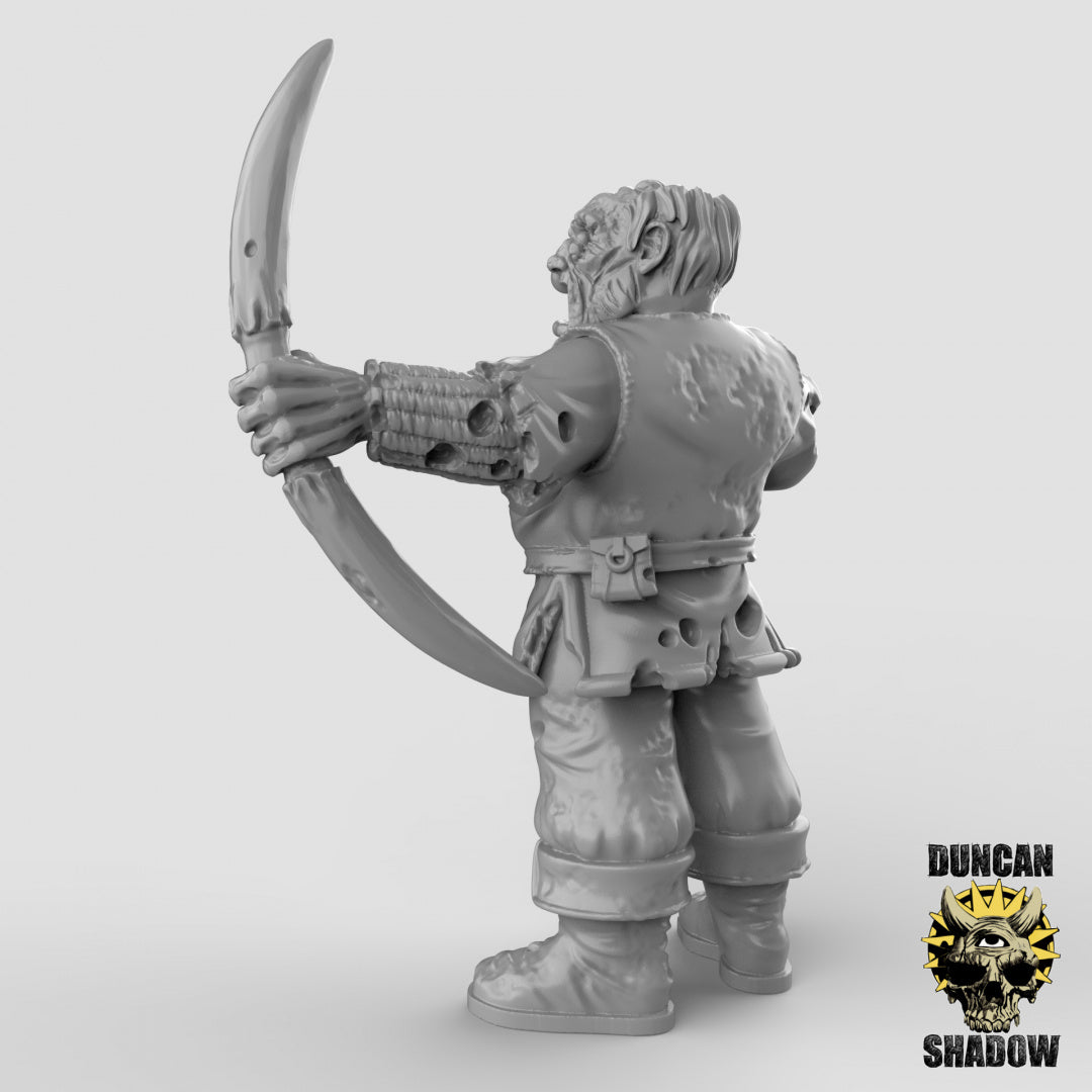 Zombie-Mensch-Stadtwächter mit Bogen | Duncan Shadow | Kompatibel mit Dungeons & Dragons und Pathfinder