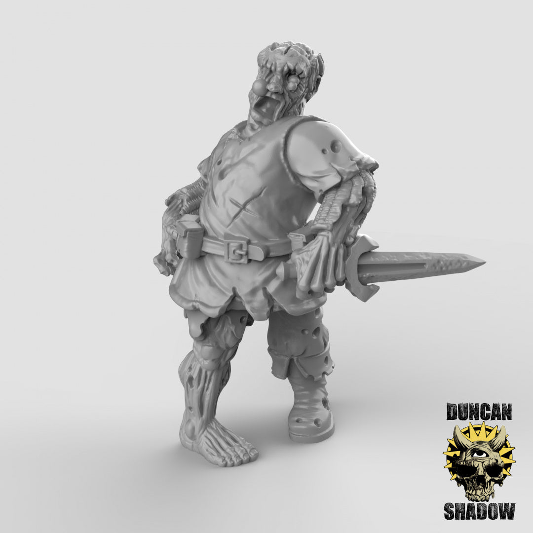 Zombie-Mensch-Stadtwächter mit Dolchen | Duncan Shadow | Kompatibel mit Dungeons & Dragons und Pathfinder