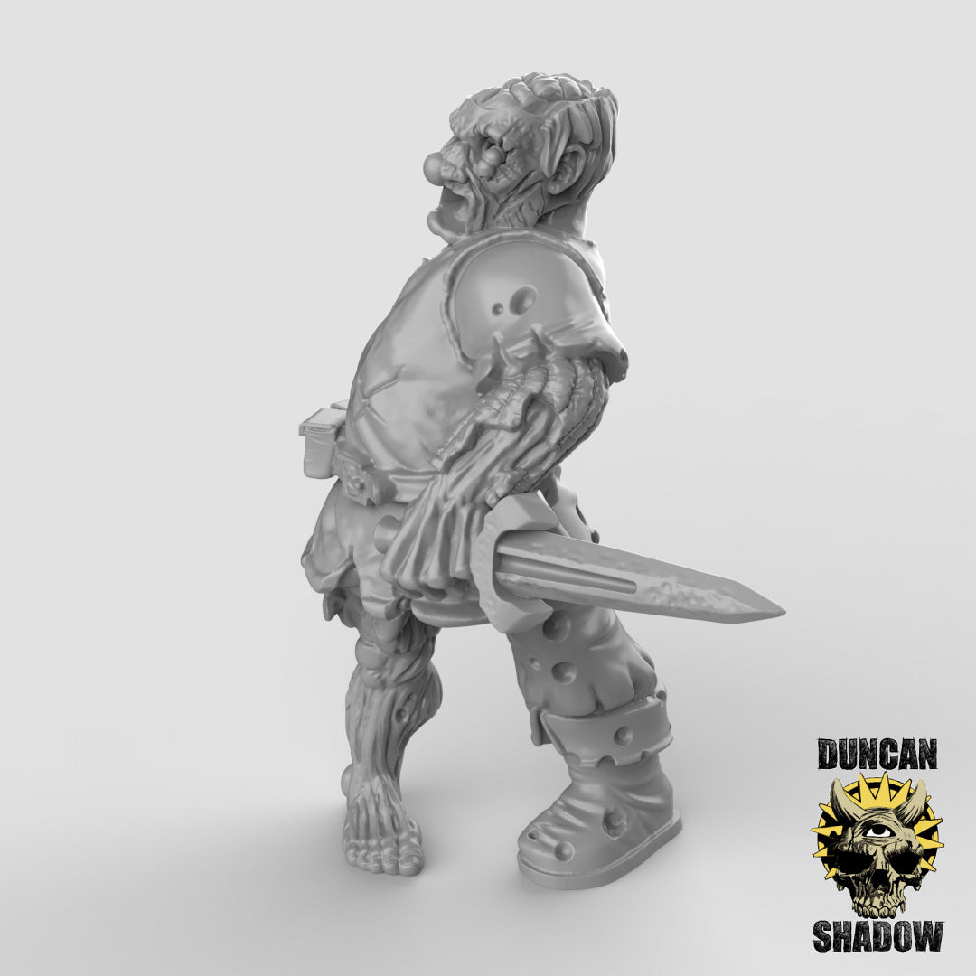 Zombie-Mensch-Stadtwächter mit Dolchen | Duncan Shadow | Kompatibel mit Dungeons & Dragons und Pathfinder