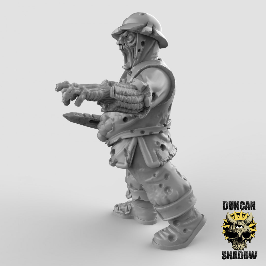 Zombie-Mensch-Stadtwächter mit Dolchen | Duncan Shadow | Kompatibel mit Dungeons & Dragons und Pathfinder