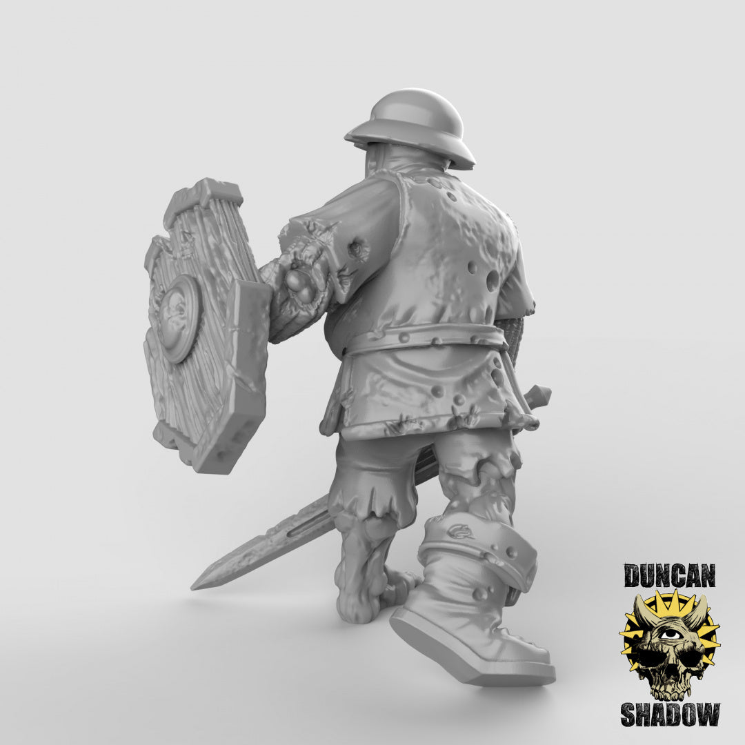 Zombie Human Town Guard With Swords | Duncan Shadow | Compatible with Dungeons & Dragons and Pathfinder