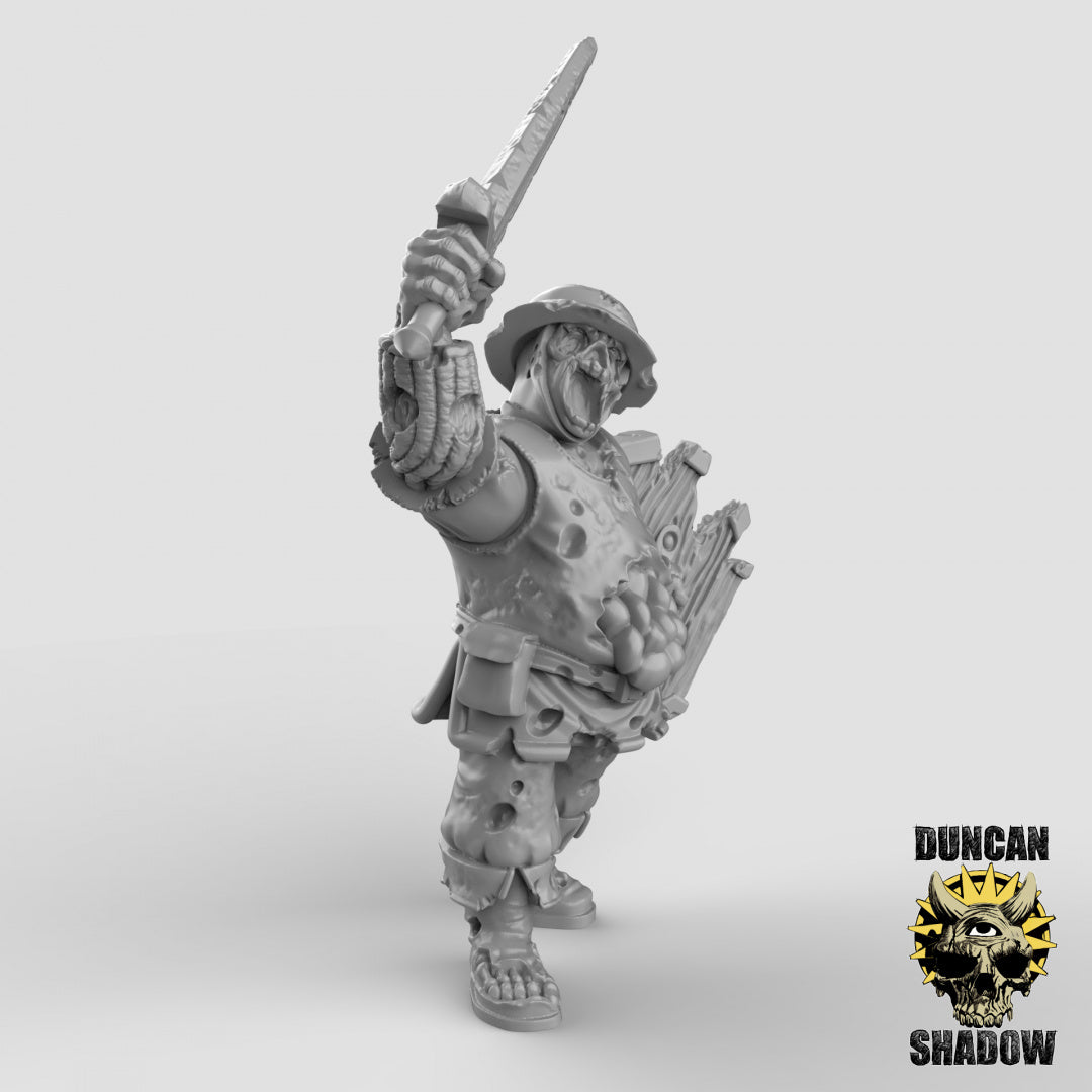 Zombie Human Town Guard With Swords | Duncan Shadow | Compatible with Dungeons & Dragons and Pathfinder