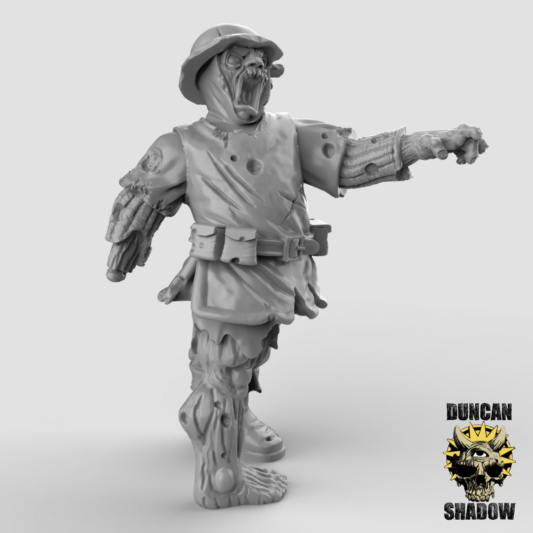 Zombie Human Town Guard, mehrteiliges Set | Duncan Shadow | Kompatibel mit Dungeons & Dragons und Pathfinder